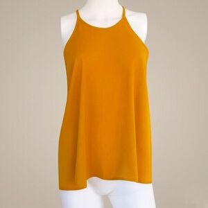 Paper Crane  Gold Sleeveless Halter Neck Top Size Medium Fall
